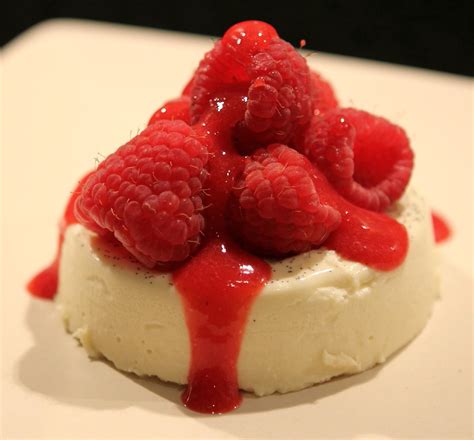 Gluten Free Alchemist Vanilla Panna Cotta With Raspberry Coulis