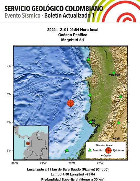 Servicio Geol Gico On Twitter Sismoscolombiasgc Evento S Smico