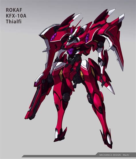 Rokaf Kfx A Thialfi Red Jaejun Kim Robots Concept Robot Concept