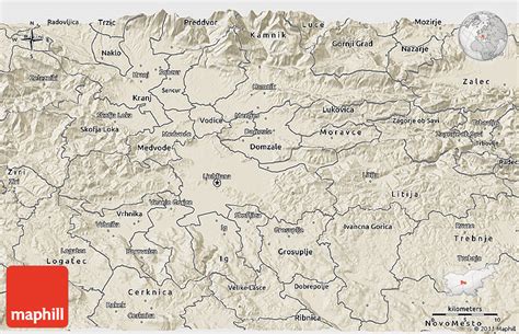 Shaded Relief 3d Map Of Ljubljana