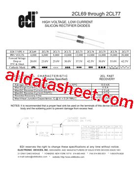 2CL77 Datasheet(PDF) - Electronic devices inc.