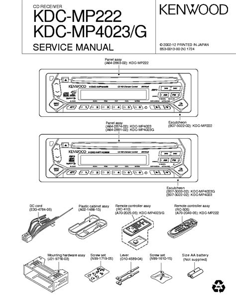 Kenwood Kmr M322bt Wiring Diagram Attireal