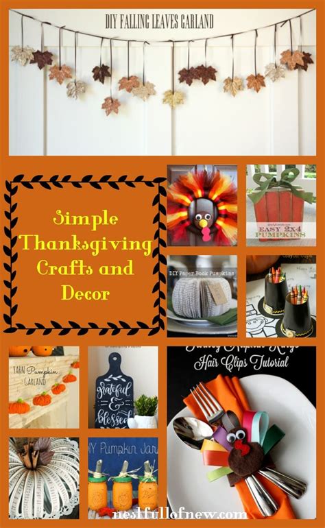 Great Ideas For Quick And Easy Thanksgiving Crafts And Decorating