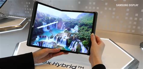 Samsung Flex Hybrid prototype with foldable and rollable display makes ...