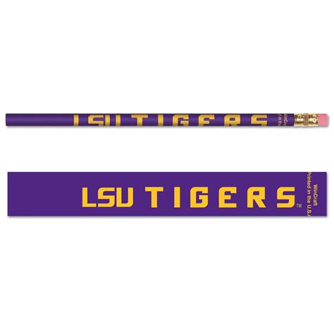 Lsu Tigers Pencil 6 Pack Old Glory