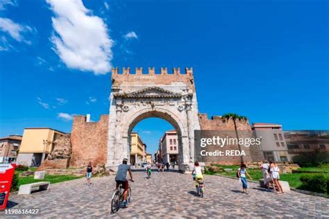 arch  augustus rimini stock  high res pictures