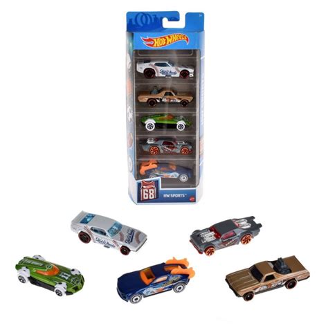 Pack 5 Autos Basicos Hotwheels Hw Sports Jugueterías Ansaldo