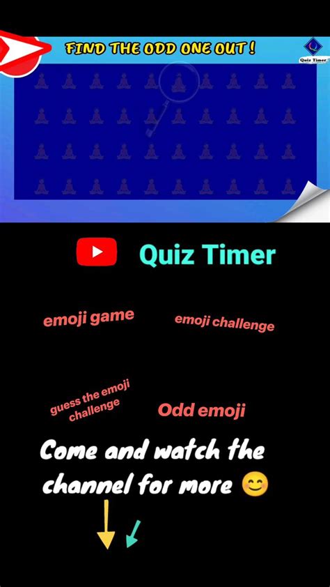 emoji game | Odd emoji | guess the emoji challenge | emoji challenge ...