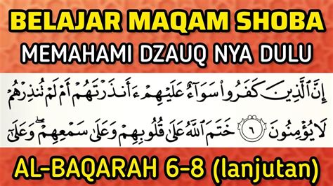 Belajar Tilawah Dasar Pemula Surah Al Baqarah Ayat Maqam Shoba