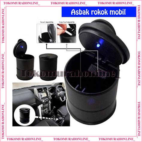 Jual Asbak Tempat Rokok Di Mobil Led Mini Car Ashtray Trash Bin Tong