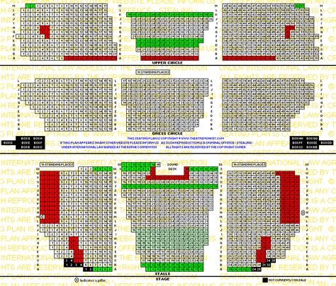 London Palladium Seating Map Elcho Table