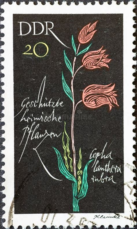 Alemania Ddr Alrededor De 1966 Un Sello Postal De Alemania Gdr Que