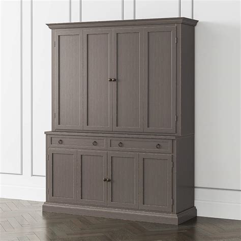 Cameo Grigio 2 Piece Entertainment Center With Wood Doors Reviews