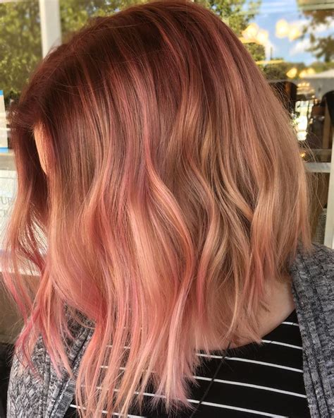 20 Exemplos Lindos De Balayage Em Ouro Rosa Cor