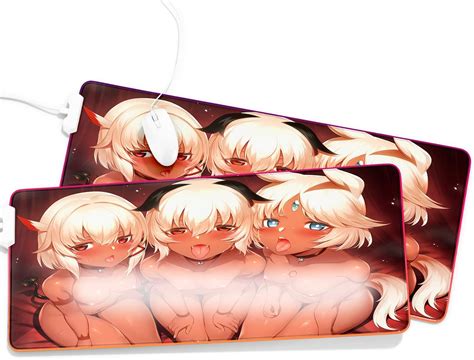 Buy Hentai Waifu Naked Uncensored RGB Gaming Mousepad Large Extended Soft LED Mouse Pad With