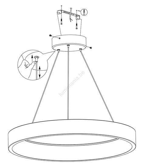 Eglo 900068 Suspension filaire à intensité variable LED RGBW MARGHERA