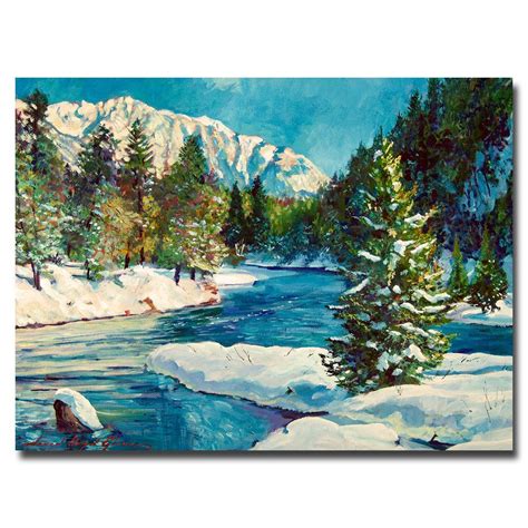 Colorado Pines By David Lloyd Glover Painting Print On Canvas Art