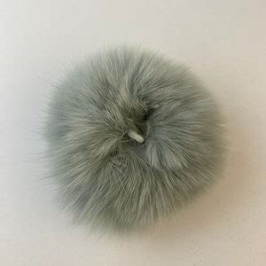 Natural Genuine Fox Fur Pom Pom Ball 3 4 Inch Width Etsy