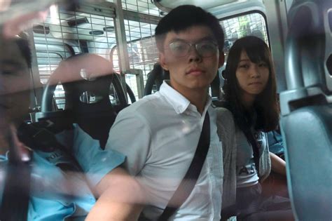 Hong Kong Activists Joshua Wong Agnes Chow Ivan Lam Jailed For