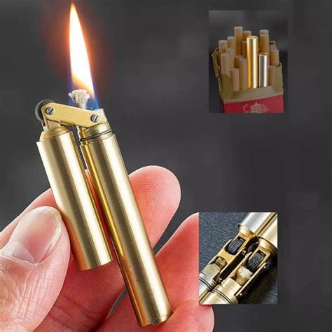 Jual Korek Api Minyak Jadul Retro Slim Nunchaku Chief Lighter Api Biasa