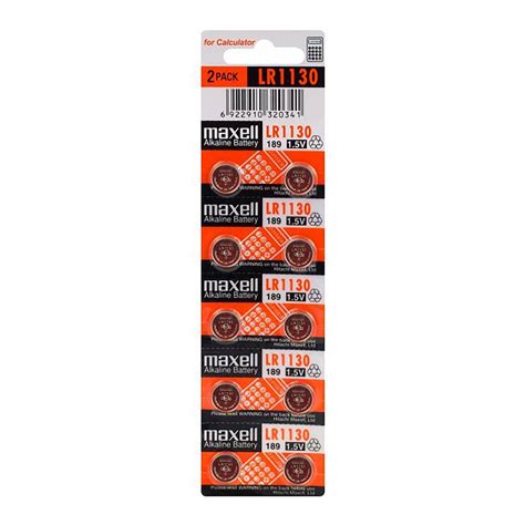 Αλκαλική Μπαταρία Maxell Mini Alkaline Battery G10lr1130189ag10 10 τμχ Lr1130m Maxlr1130