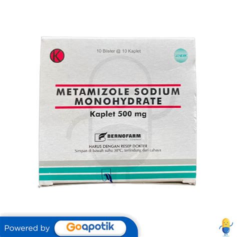 METAMIZOLE SODIUM BERNOFARM 500 MG BOX 100 KAPLET Kegunaan Efek