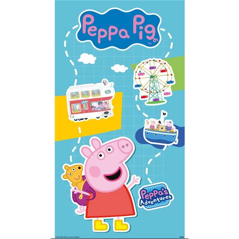 Painel De Festa Lateral Sublimado Em Tecido Tema Peppa Pig Licenciado