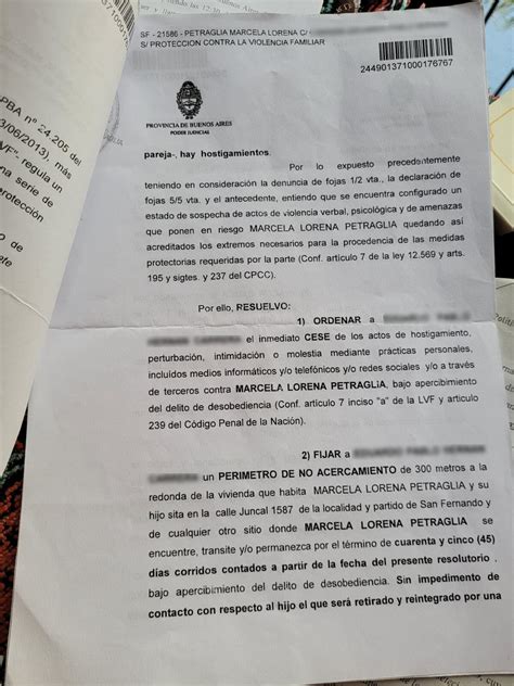 Marcela Reclama Al Juzgado N De Familia De San Isidro Que La Escuche