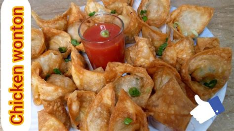 How To Make Chicken Wonton Recipe At Homemade Youtube