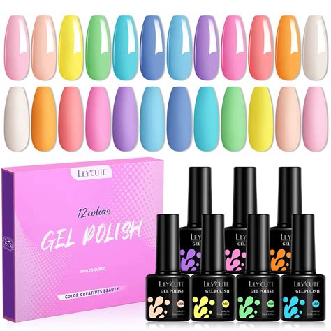 LILYCUTE Juego De Esmaltes Semipermanentes Para U As Gel UV Para