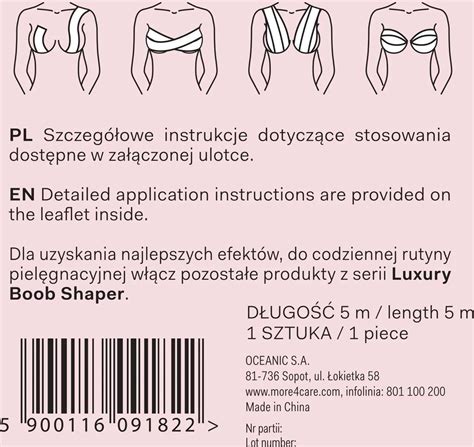 MORE CARE LUXURY BOOB SHAPER MODELUJĄCA TAŚMA DO BIUSTU NUDE BEIGE Opinie i ceny na Ceneo pl