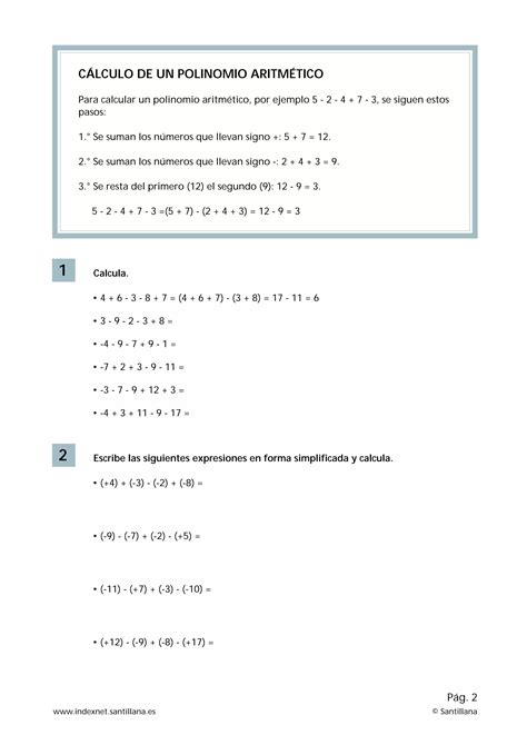 Mat T Numeros Enteros Signos De Agrupacion Suma Y Resta Pdf