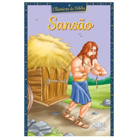 Livro Infantil Classicos Da Biblia Sansao Sbn Editora Papelaria Criativa