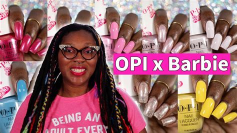 Opi X Barbie Project B Nail Polish Collection Swatches Review Youtube