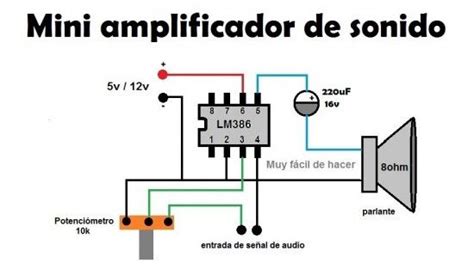 Circuito Diagrama Mini Amplificador Sonido Casero Los Probe Con Unas