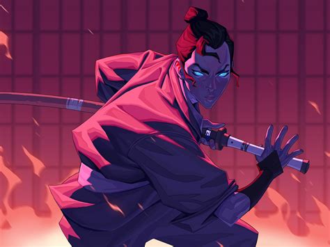 ArtStation - Mizu Blue Eye Samurai fanart