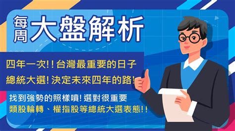 20240112四年一次台灣最重要的日子總統大選決定未來四年的領導人找到強勢股照樣噴選對30很重要類股輪轉權指股等表態歷年分析