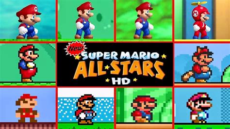 New Super Mario Bros All Stars Hd Wii [all First Levels] Youtube