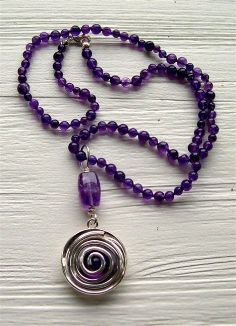 Amethyst Necklace With Silver Pendant Catawiki