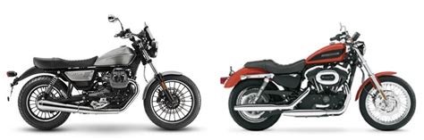 Motorrad Vergleich Moto Guzzi V Roamer Vs Harley Davidson