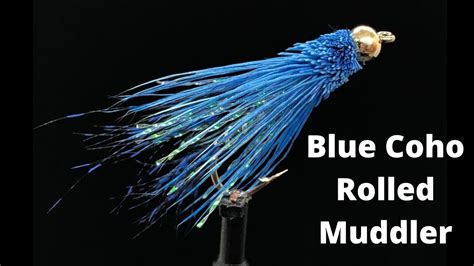 Blue Coho Rolled Muddler Fly Tying Vise Squad S E Goes To