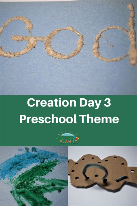 Creation Day 3 - Land, Seas and Vegetation Theme For Preschool