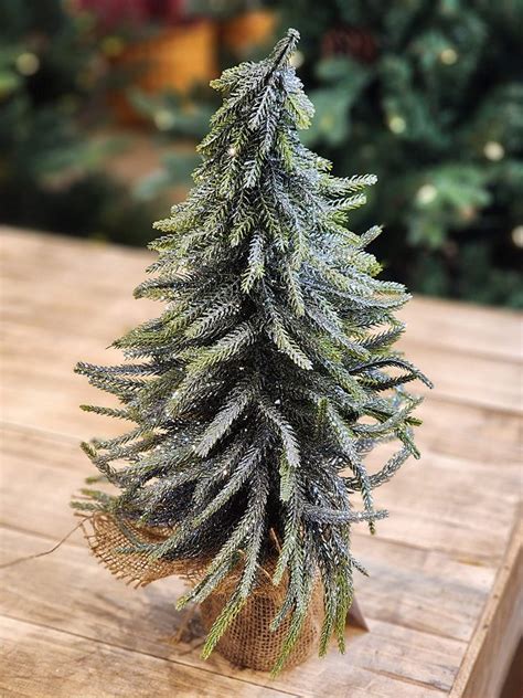 ÁRVORE DECORATIVA NEVADA VERDE E BRANCA 45CM Senhor Natal