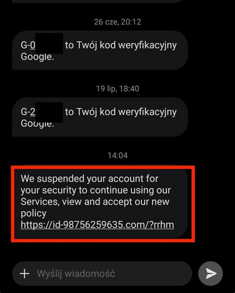 Właściciele kont Google Gmail uwaga na SMSy perfekcyjnie podszywające