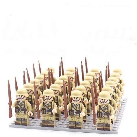 24pcs Ww2 French Soldiers Army Compatible Lego French Soldiers