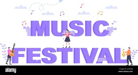 Music Festival Background Vector Illustration With Musical Instruments