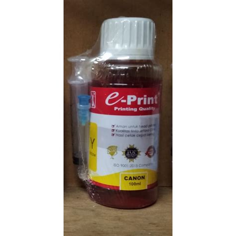 Jual Tinta Botol Refill E Print Ml Canon Ready Warna Black Cyan