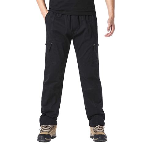 Hsmqhjwe Mens Pants Work Pants For Men Cargo Pocket Mens Fashion Casual Multi Pocket Zipper