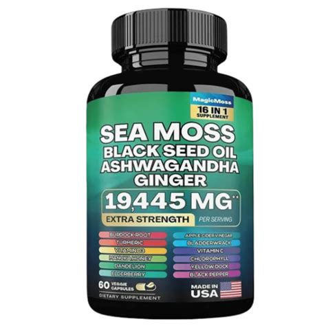 Zgvv Dynamic Vitality Bundle Sea Moss Mg Black Seed Oil Mg