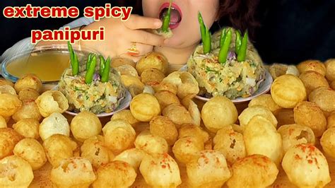 Asmr Mukbang Huge Eating Extreme Spicy Panipuri Challenge Eating